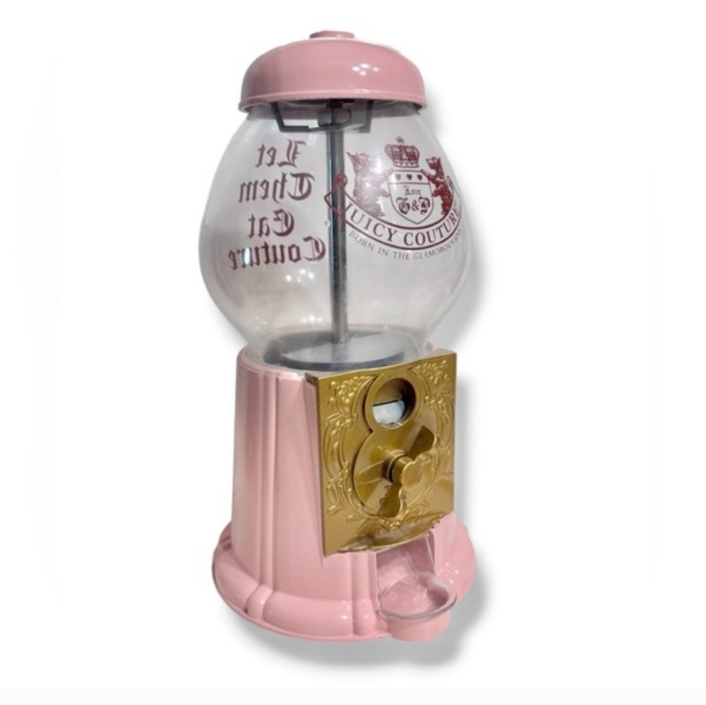 JUICY COUTURE Pink “Let Them Eat Couture” Gumball Candy Machine VINTAGE